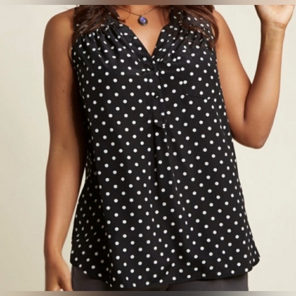 ModCloth Polka Dot Top